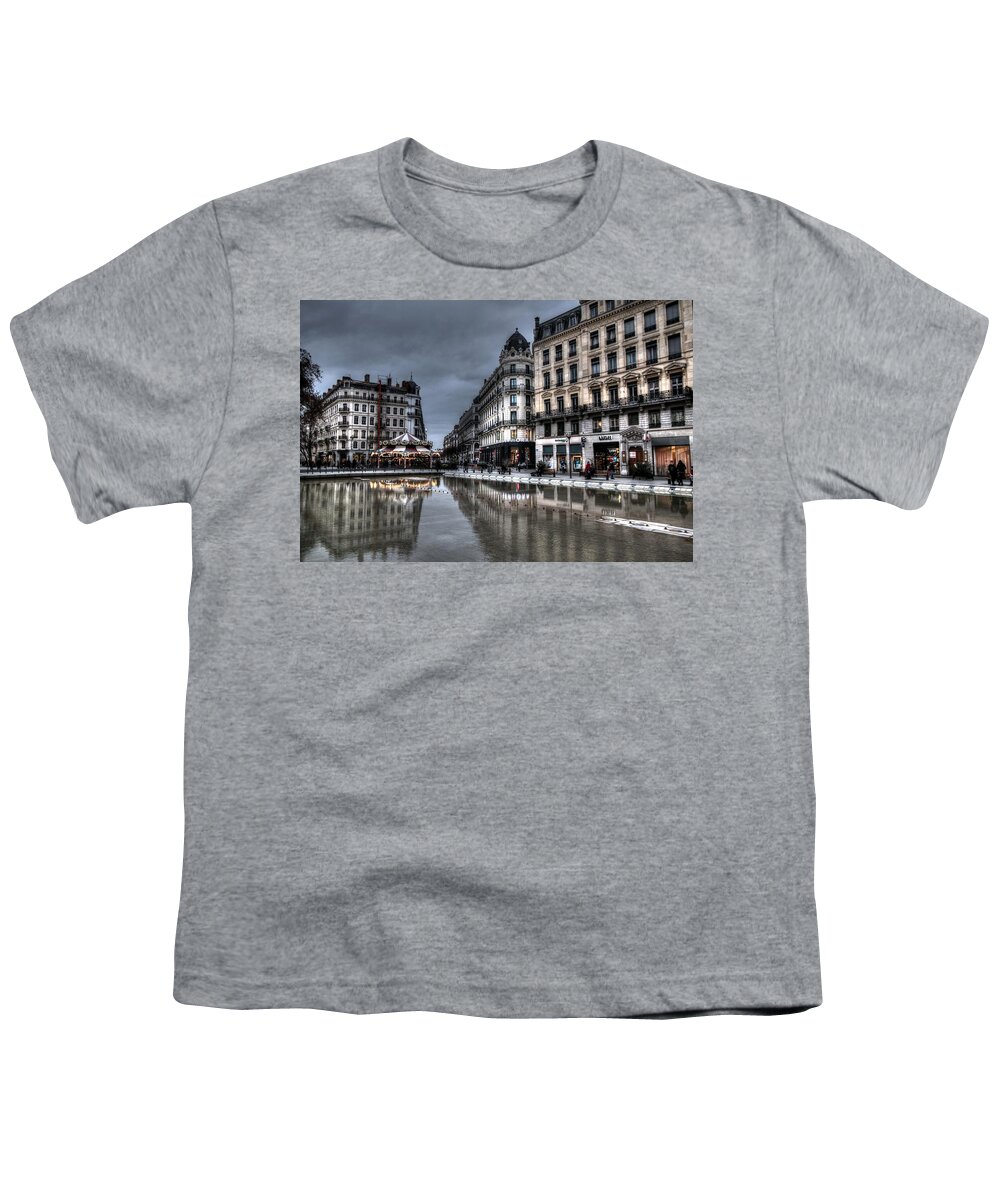 Lyon France Youth T-Shirt featuring the photograph Lyon FRANCE by Paul James Bannerman