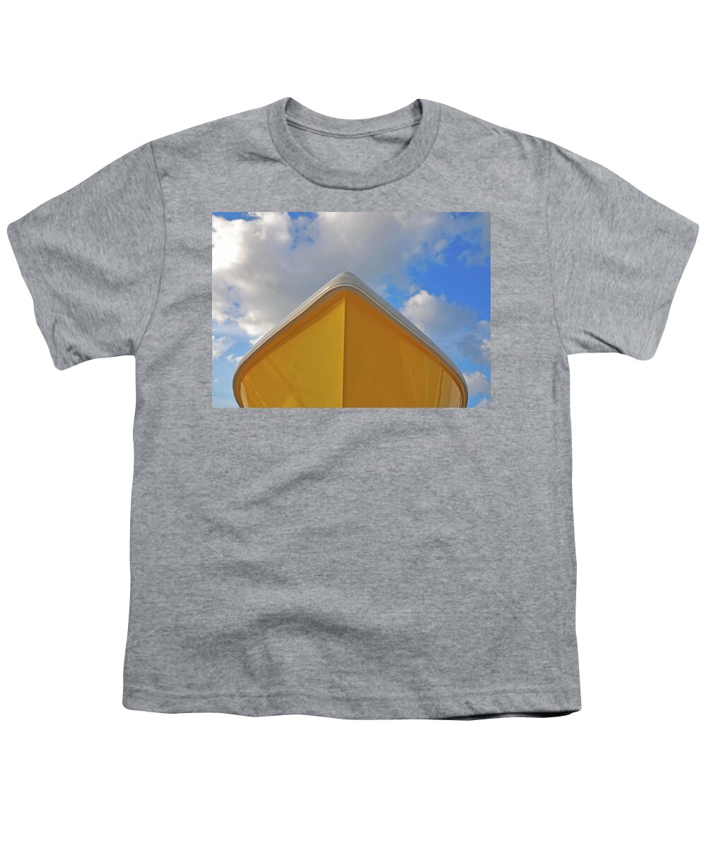 Boats Youth T-Shirt featuring the digital art 21- Mellow Yellow by Joseph Keane