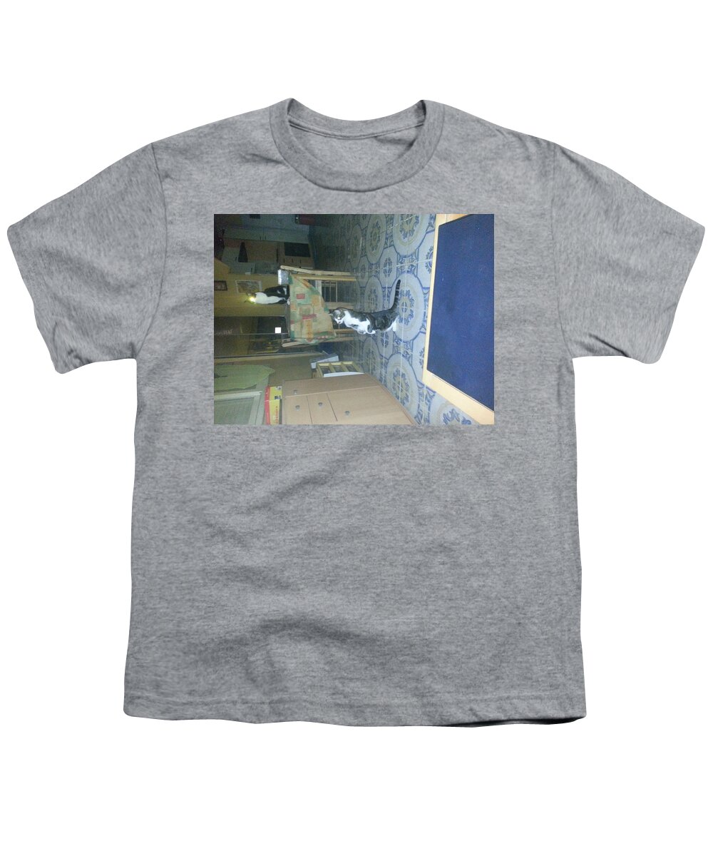 Cat Youth T-Shirt featuring the photograph Cat #233 by Jackie Russo