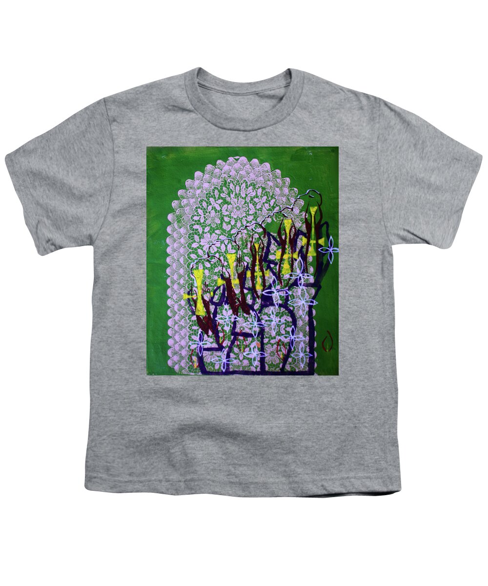 Jesus Youth T-Shirt featuring the painting The Wise Virgins #24 by Gloria Ssali