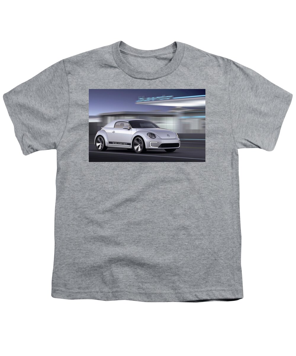 Volkswagen Youth T-Shirt featuring the digital art Volkswagen #6 by Super Lovely