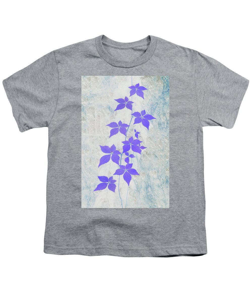 Vine Youth T-Shirt featuring the photograph Abstractions from Nature - Wild Vine and Bark by Mitch Spence