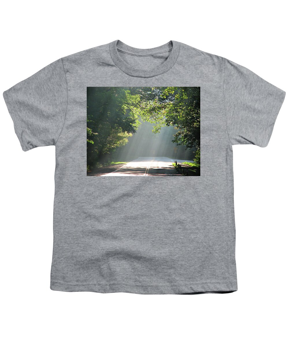 Road Youth T-Shirt featuring the photograph Along the Road of Life by Ted Keller