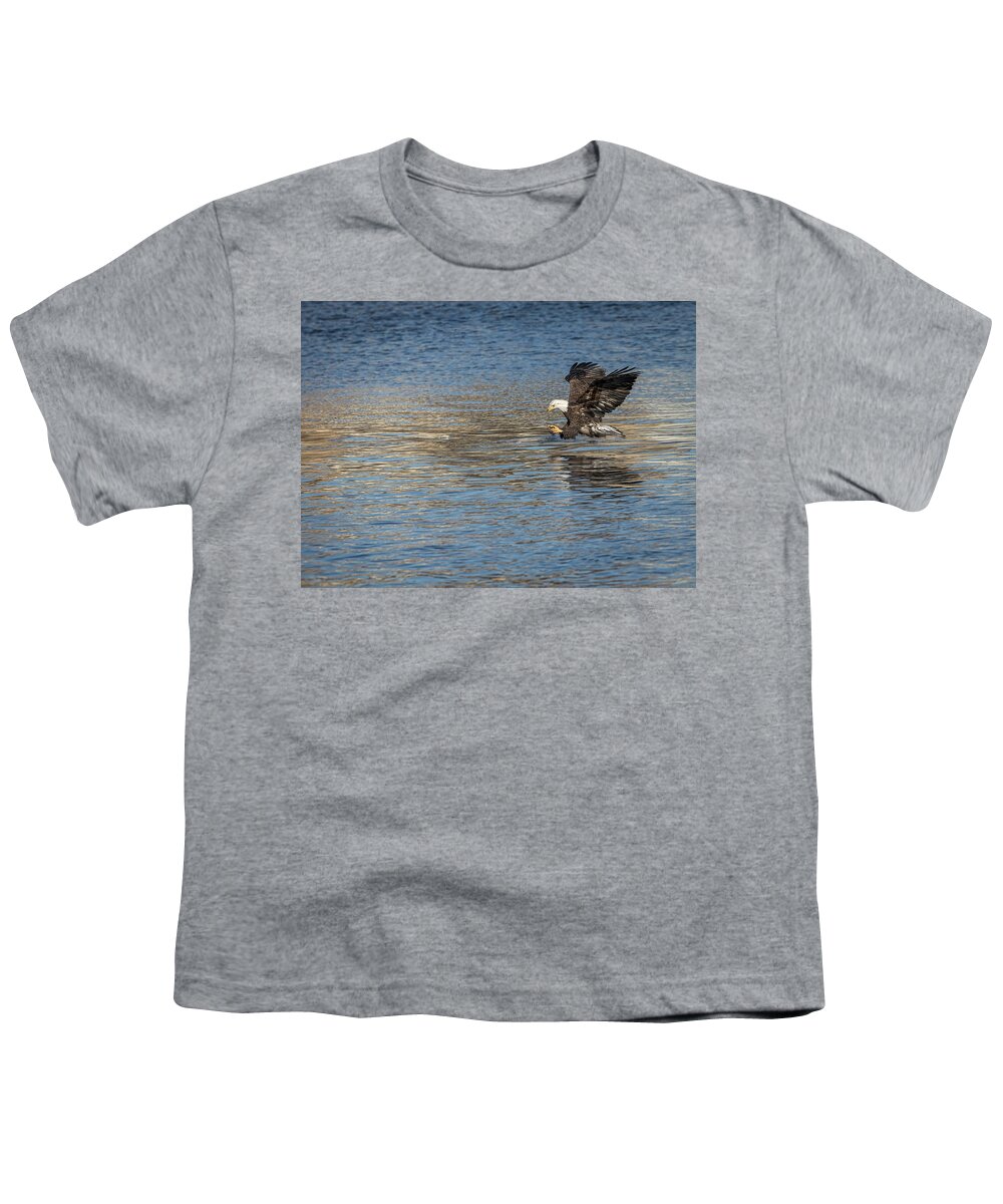 American Bald Eagle Youth T-Shirt featuring the photograph American Bald Eagle 2017-10 by Thomas Young