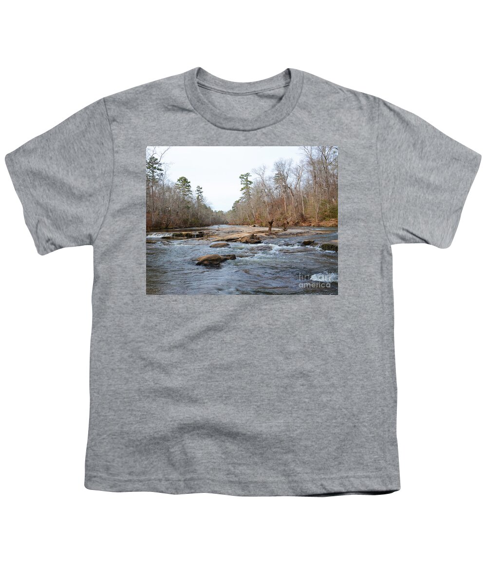 Adrian-deleon Youth T-Shirt featuring the photograph An Adventure to Yellow River Park -Dekalb Georgia by Adrian De Leon Art and Photography