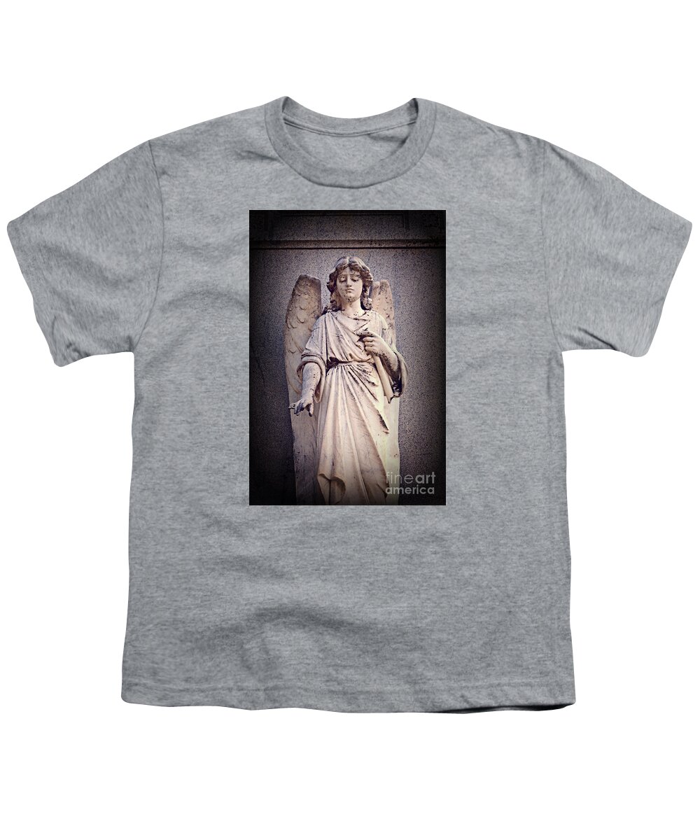 Angel Art Youth T-Shirt featuring the photograph Angel Art - Celestial Peace by Ella Kaye Dickey