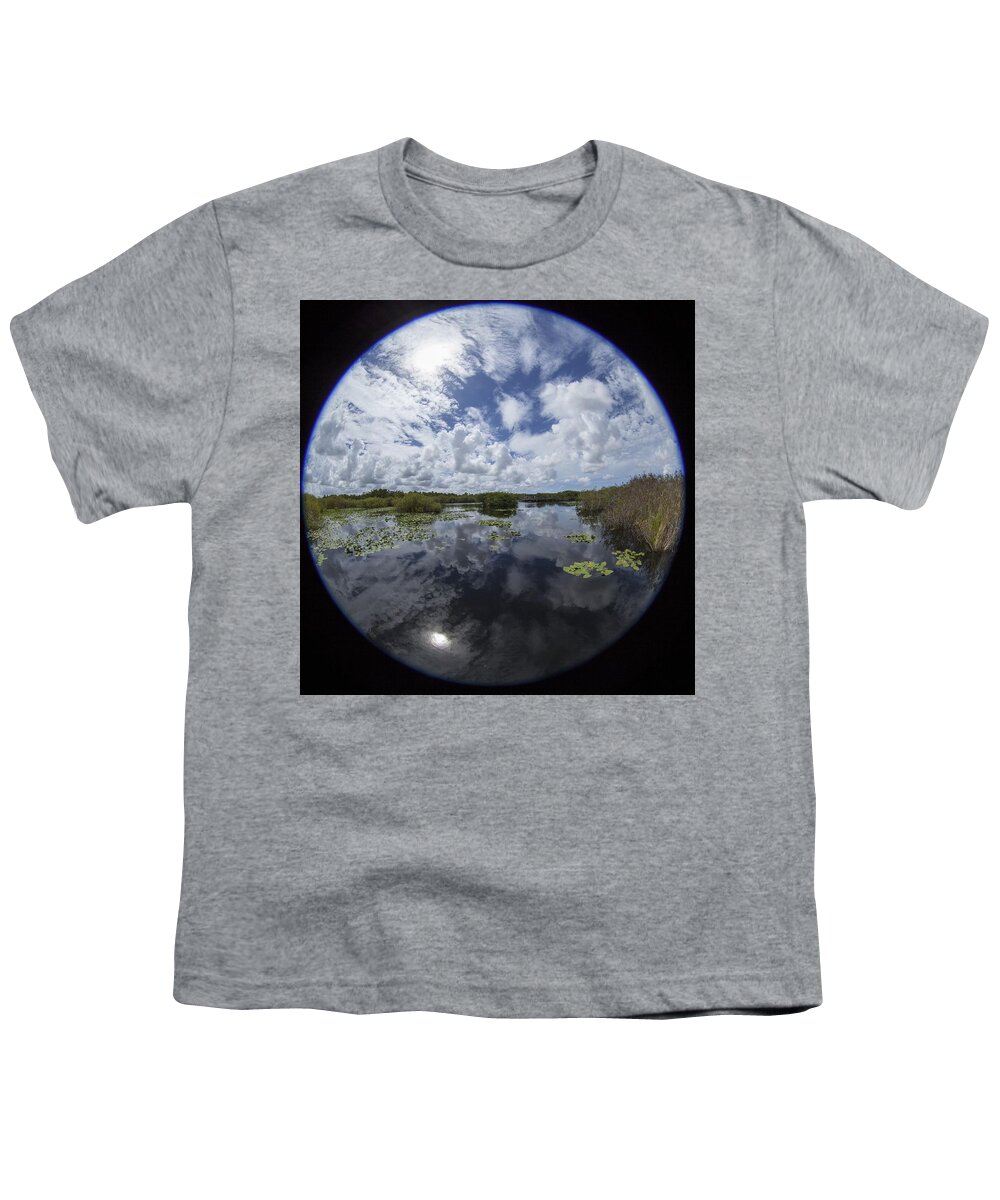 Fisheye Youth T-Shirt featuring the photograph Anhinga Trail 86 by Michael Fryd