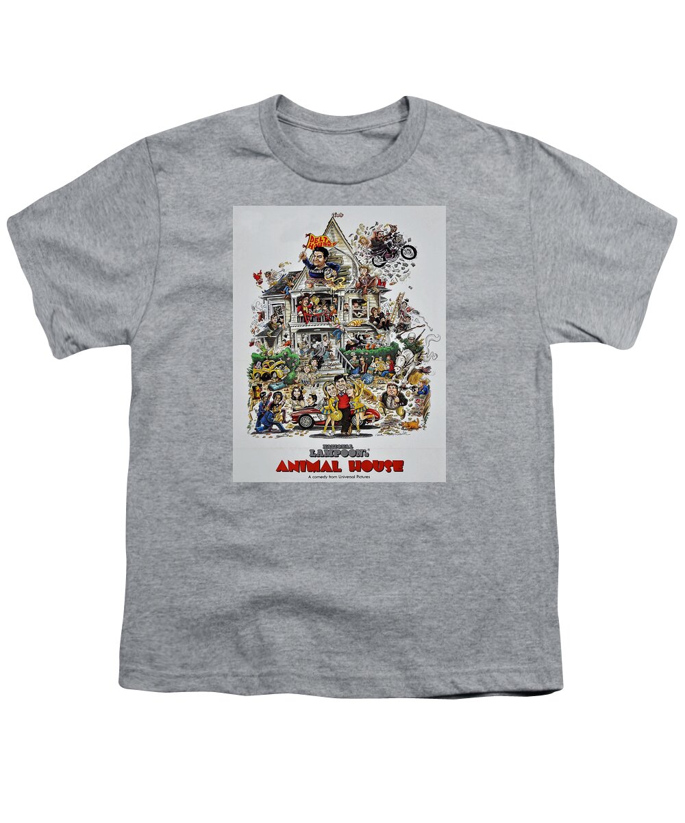 Animal House Youth T-Shirt featuring the photograph Animal House by Movie Poster Prints