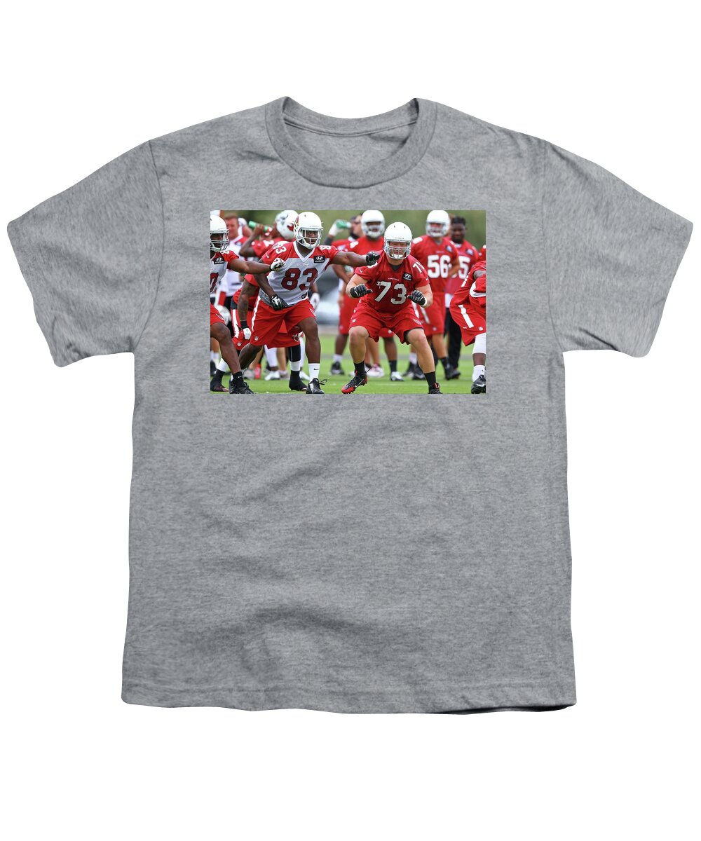 Arizona Cardinals Youth T-Shirt featuring the digital art Arizona Cardinals by Super Lovely