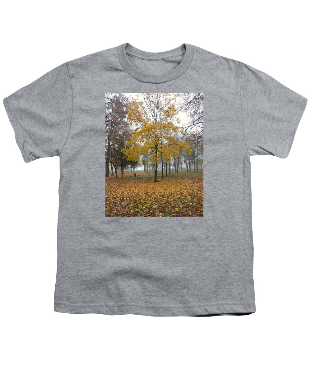 Autumn Youth T-Shirt featuring the photograph Autumn tree by Lukasz Ryszka