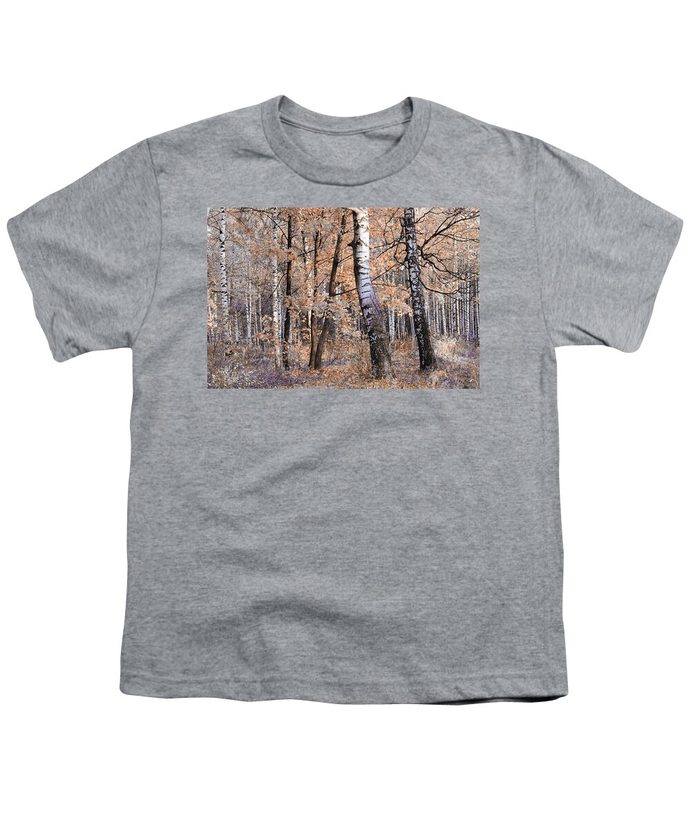 Jenny Rainbow Fine Art Photography Youth T-Shirt featuring the photograph Autumnal Lightness by Jenny Rainbow