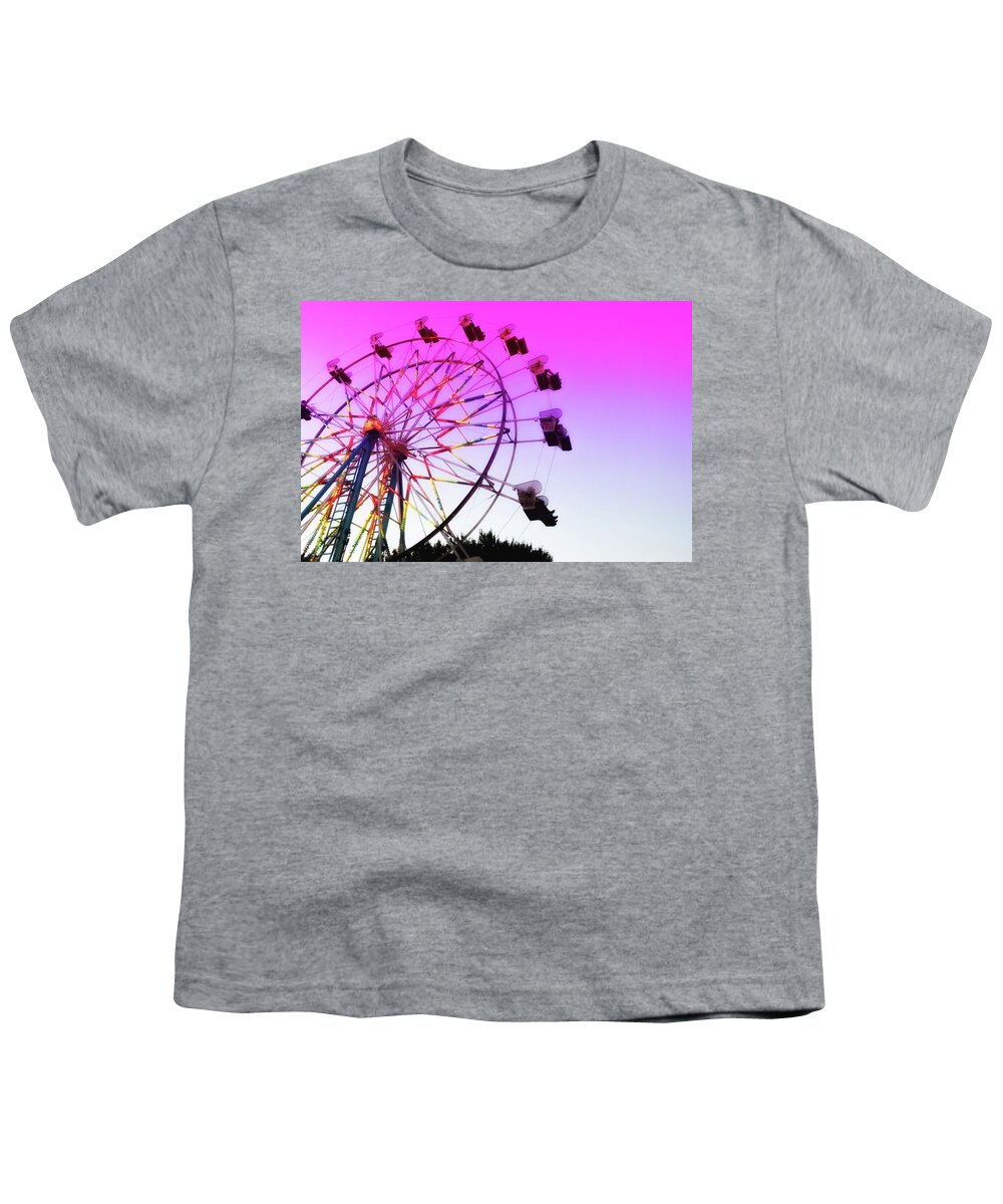 Colorful Youth T-Shirt featuring the photograph Big Wheels Keep on Turning by Marnie Patchett