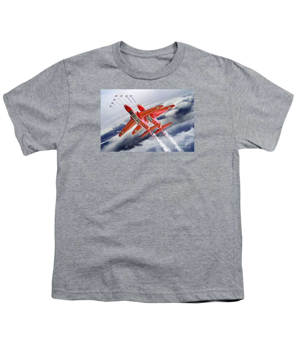 Raf Youth T-Shirt featuring the digital art Britain's Ultimate Pilots by Airpower Art
