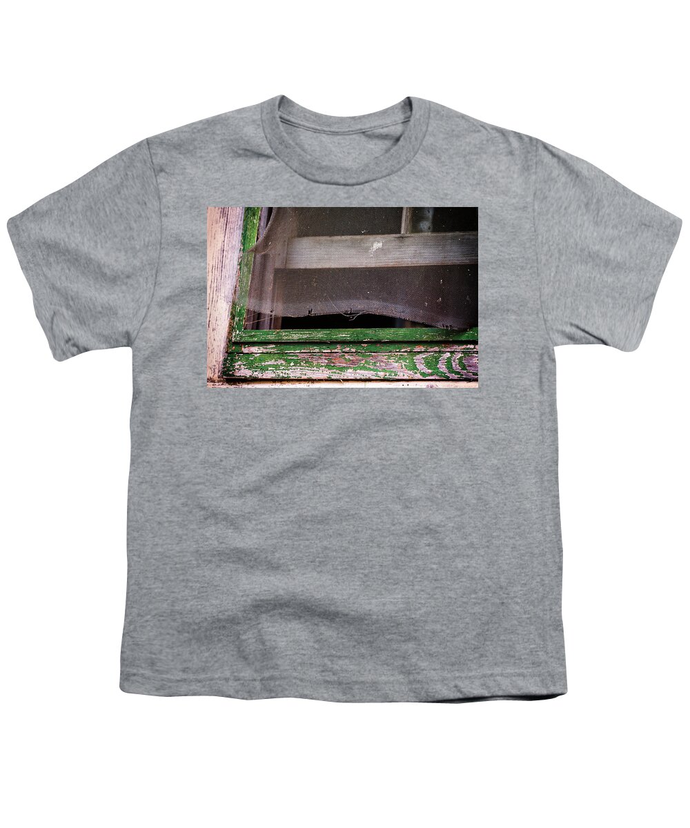 Window Youth T-Shirt featuring the photograph Broken Screen by Norman Reid