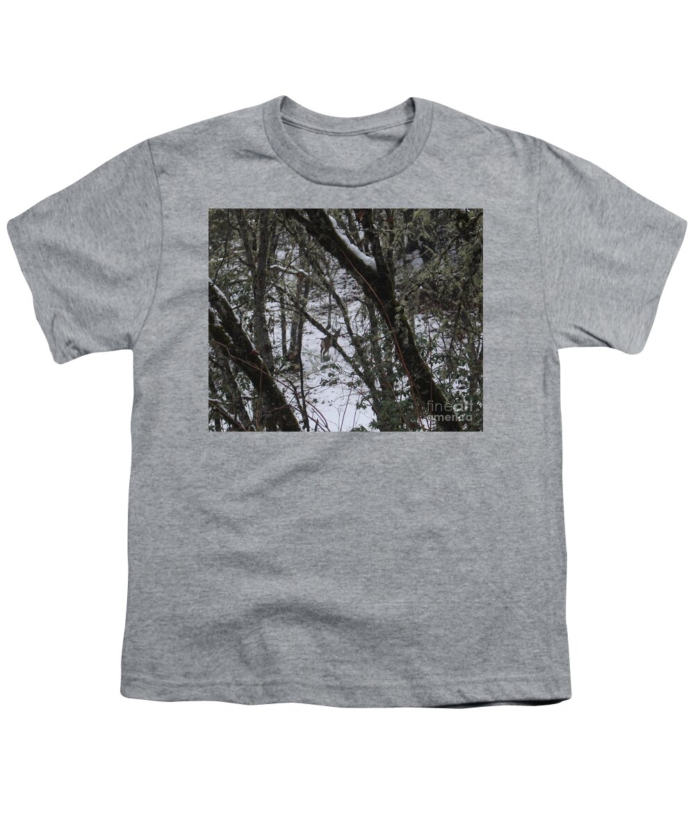 Buck Youth T-Shirt featuring the photograph Buck from the Skycrest Trailhead by Marie Neder