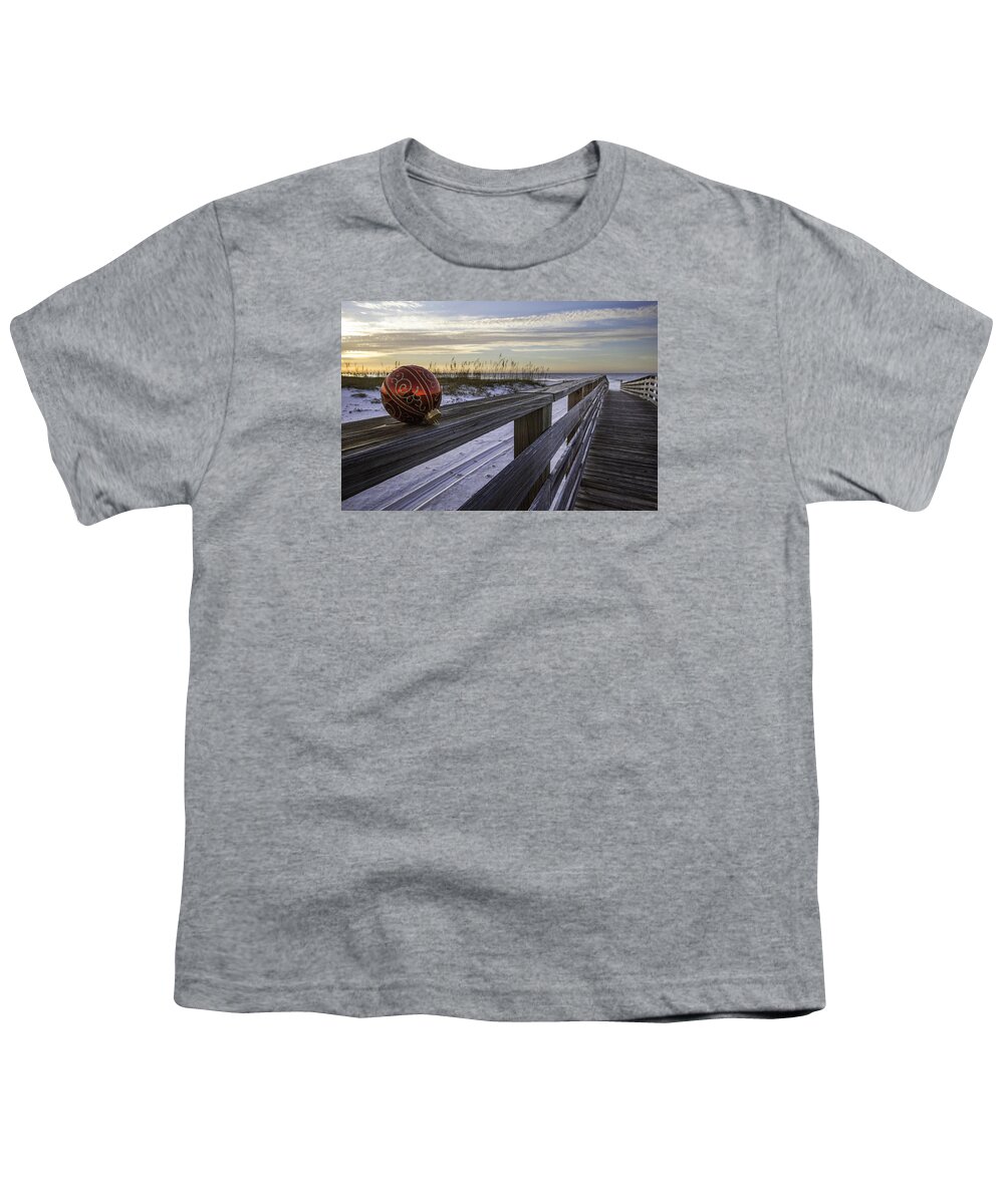 Alabama Youth T-Shirt featuring the photograph Bulb on the Rail by Michael Thomas