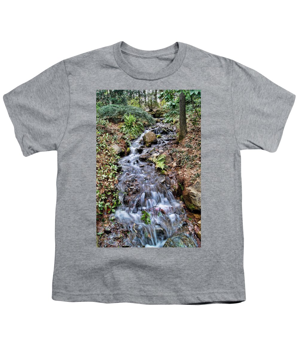Water Youth T-Shirt featuring the photograph Cascading Water by Cricket Hackmann