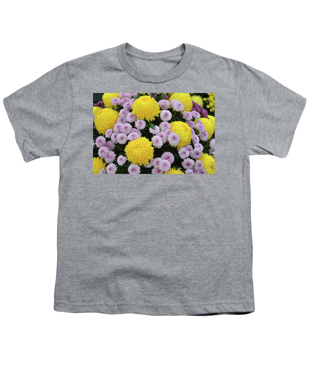 Chrysanthemum Youth T-Shirt featuring the photograph Chrysanthemum's by Terence Davis