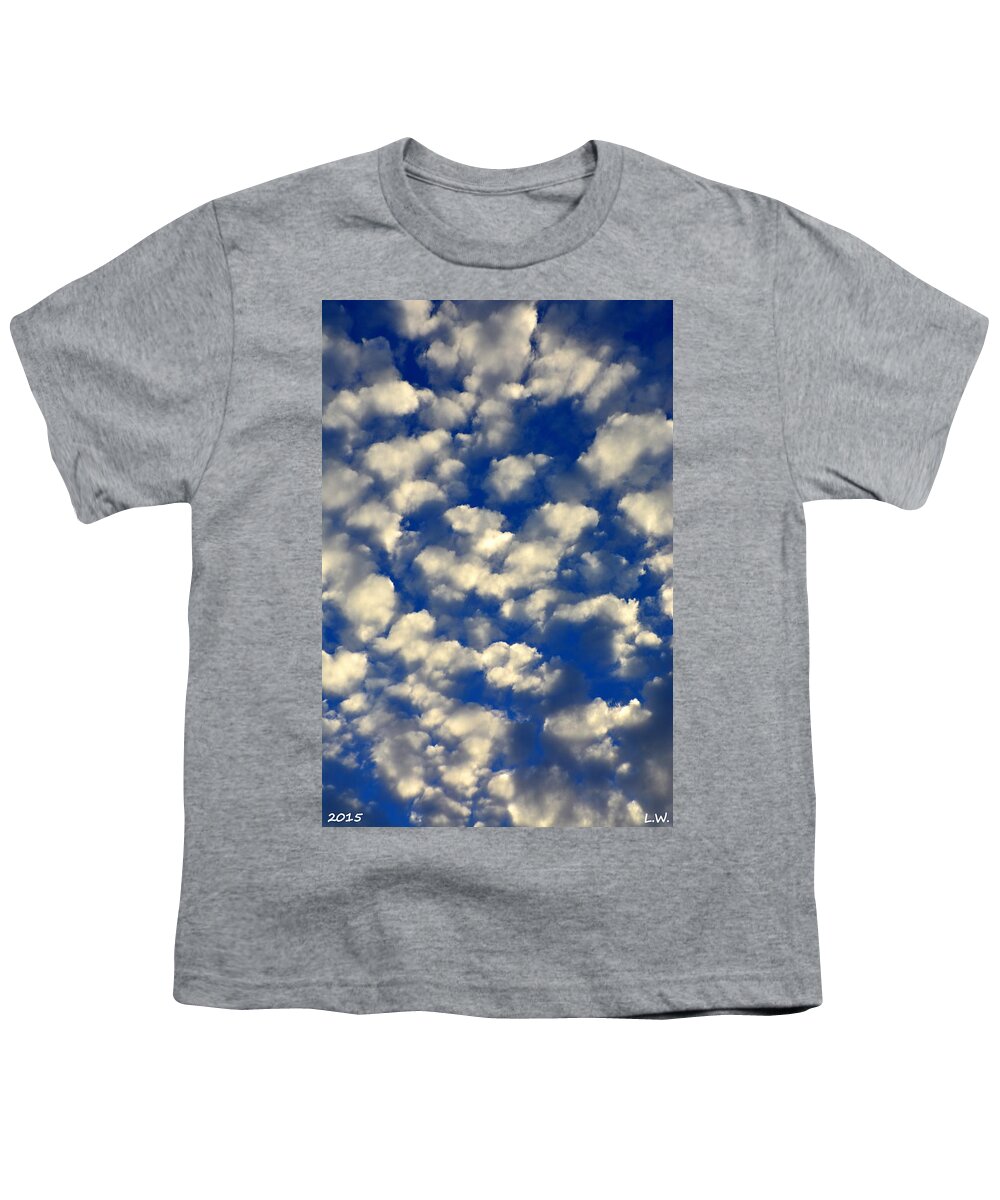 Cloud Abstract Youth T-Shirt featuring the photograph Clouds Abstract by Lisa Wooten