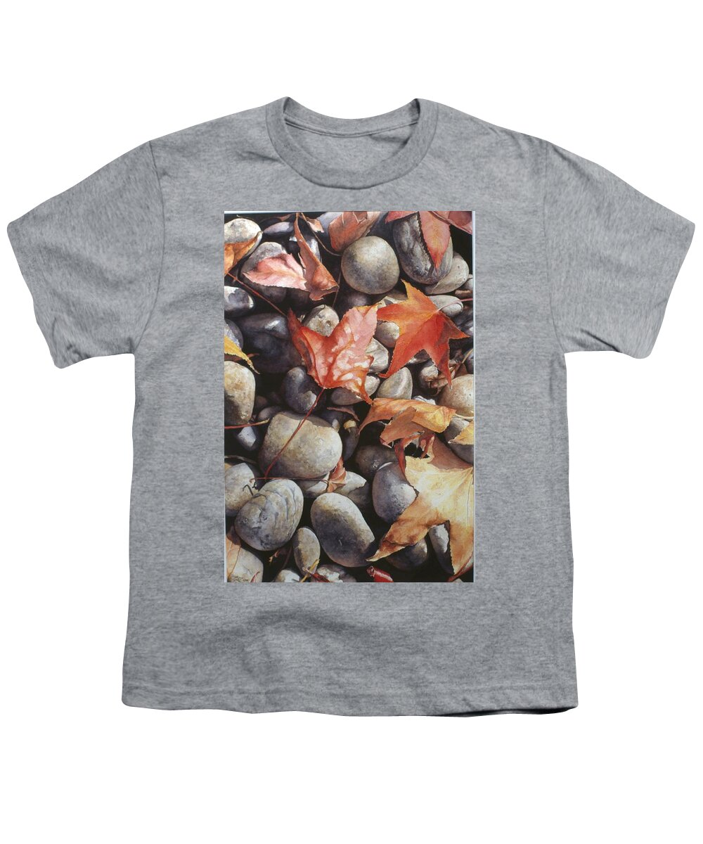 Landscape Youth T-Shirt featuring the painting Cowper Street #1 by Barbara Pease