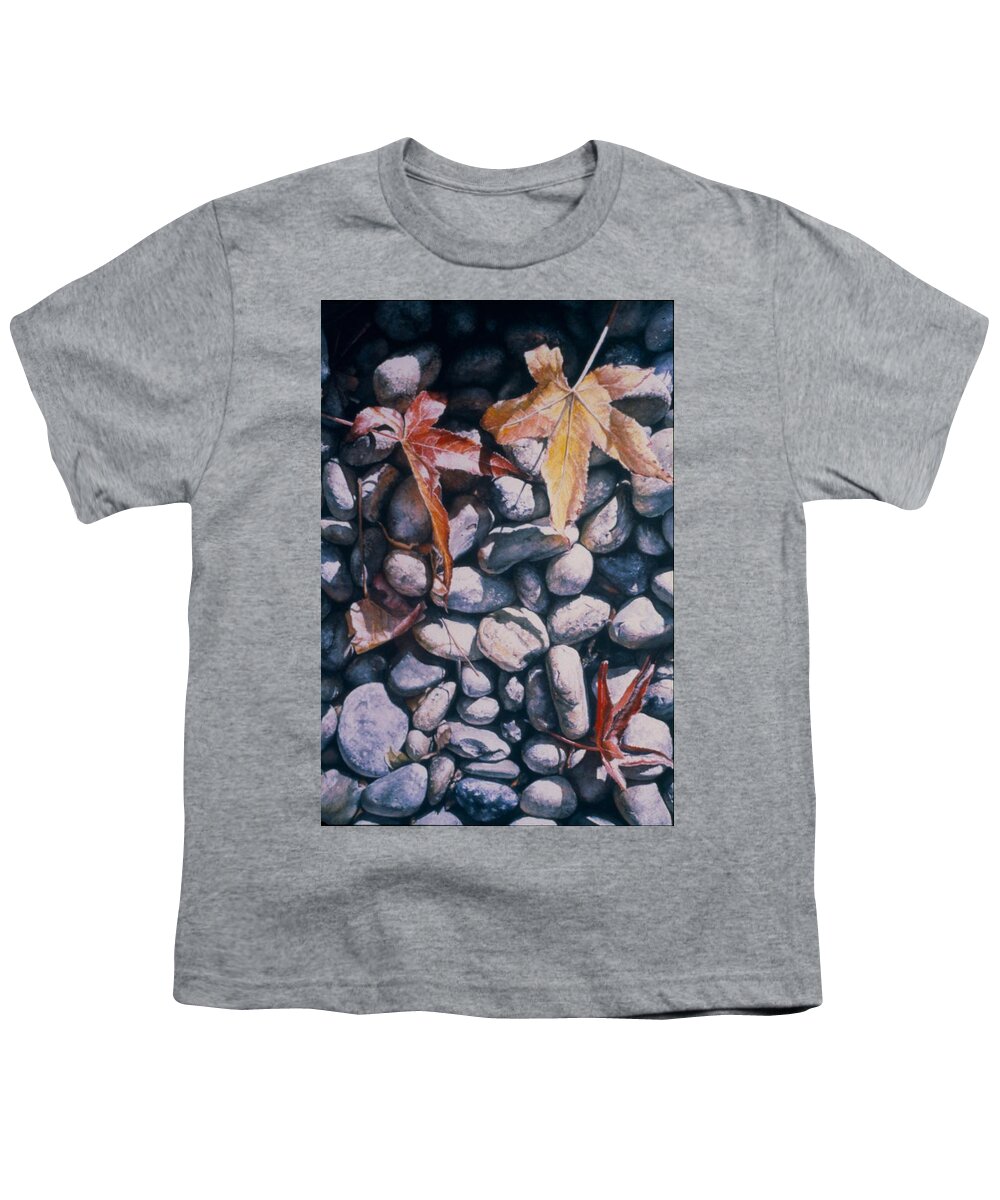 Landscape Youth T-Shirt featuring the painting Cowper Street #3 by Barbara Pease
