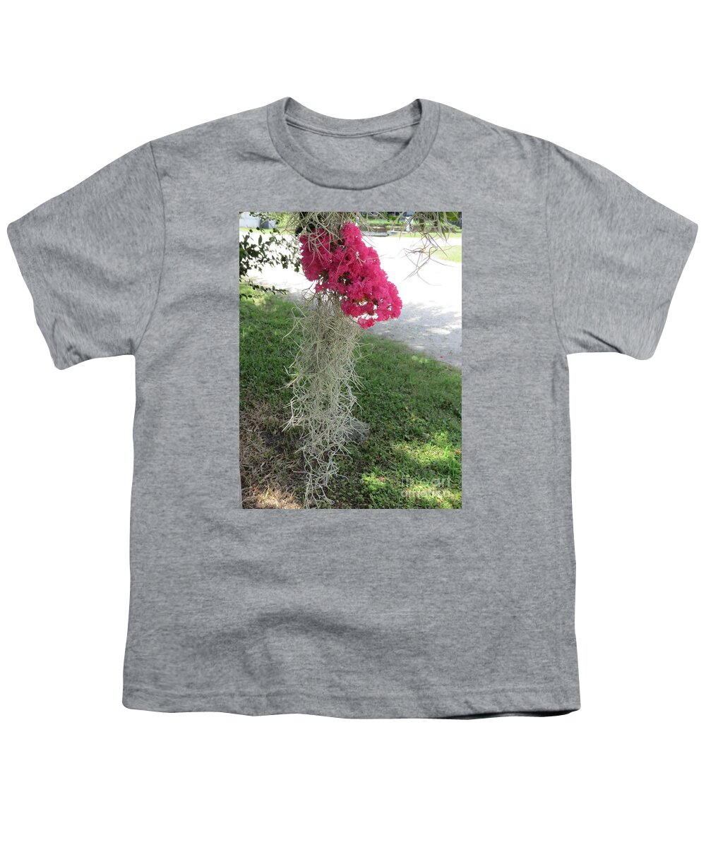 Crepe Myrtle Youth T-Shirt featuring the photograph Crepe Myrtle Host by Fortunate Findings Shirley Dickerson