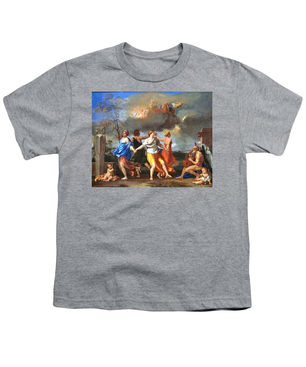 Nicolas Poussin Youth T-Shirt featuring the painting Dance to the Music of Time by Nicolas Poussin