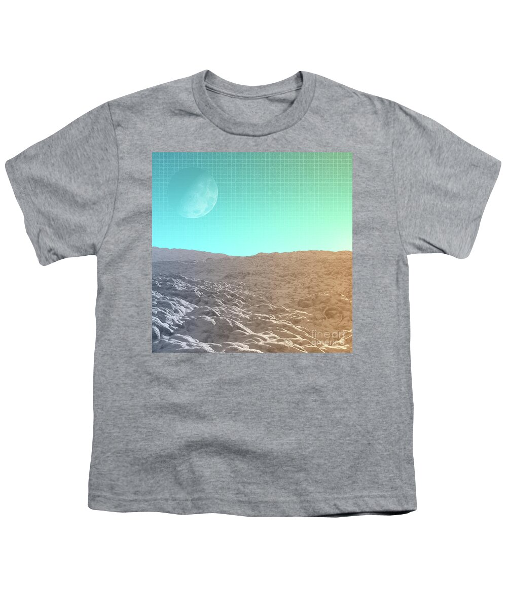 Moon Youth T-Shirt featuring the digital art Daylight In The Desert by Phil Perkins