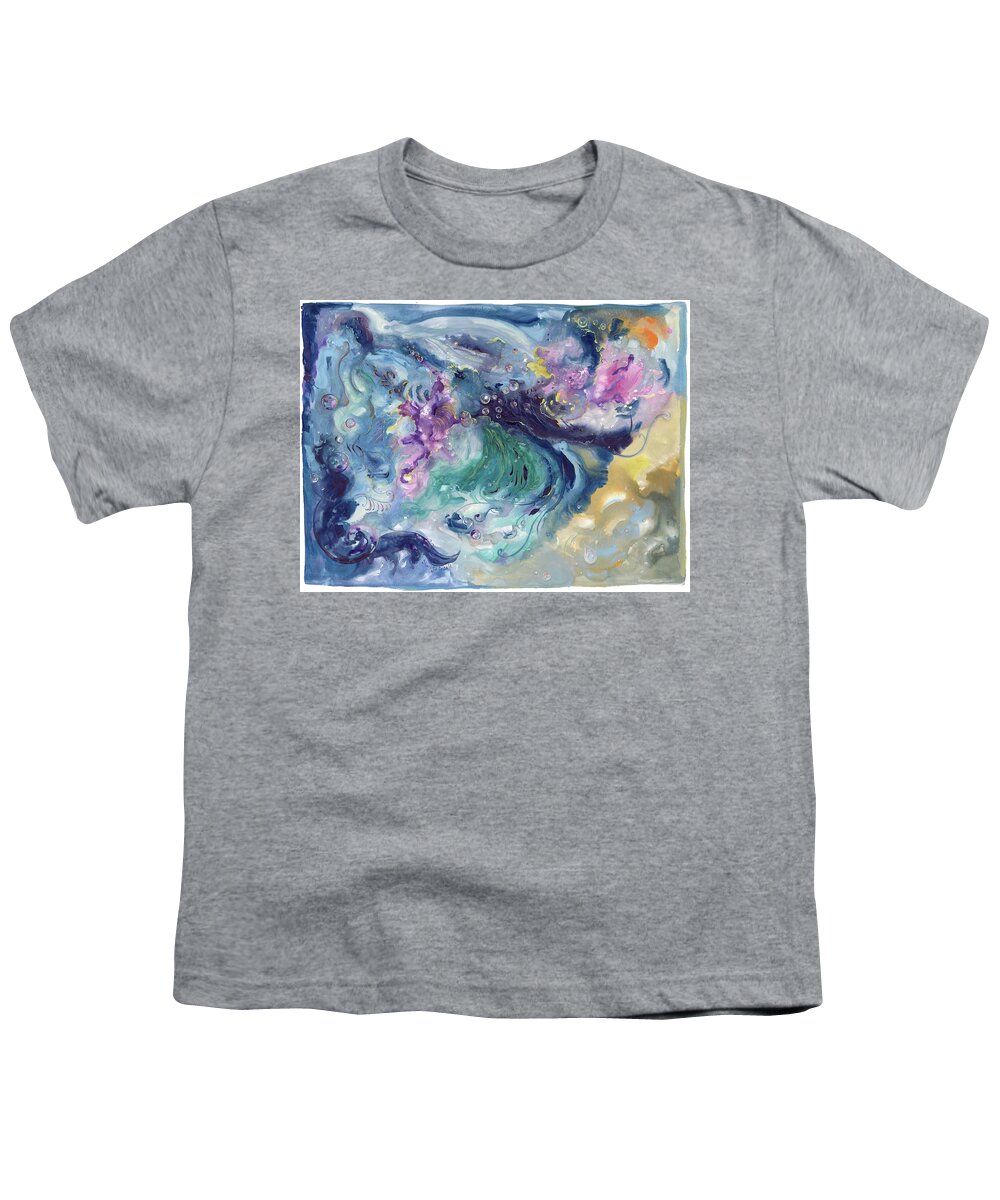 Disseminate Youth T-Shirt featuring the painting Disseminate by Sheri Jo Posselt
