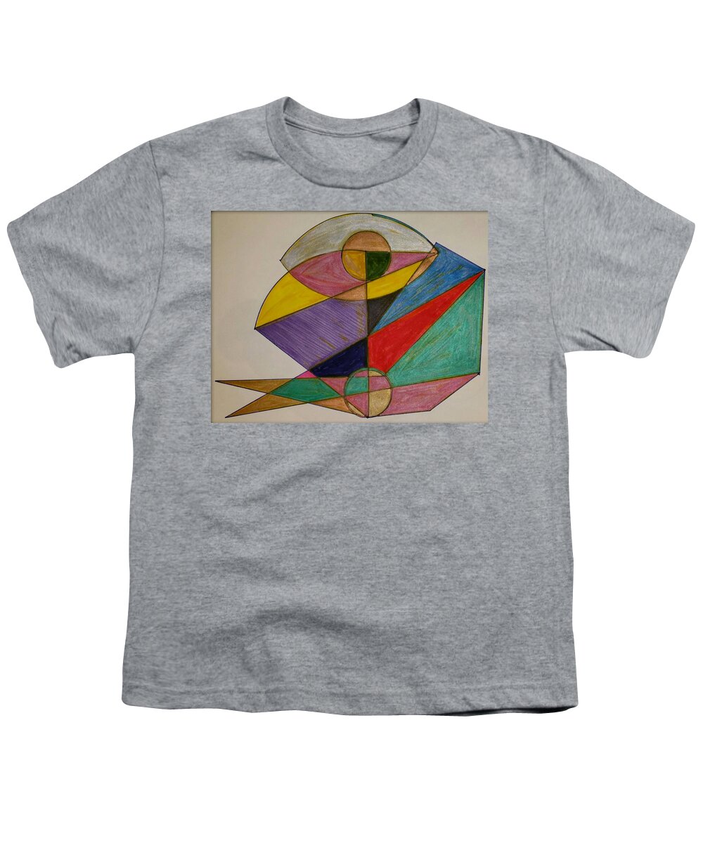 Geometric Art Youth T-Shirt featuring the glass art Dream 3 by S S-ray