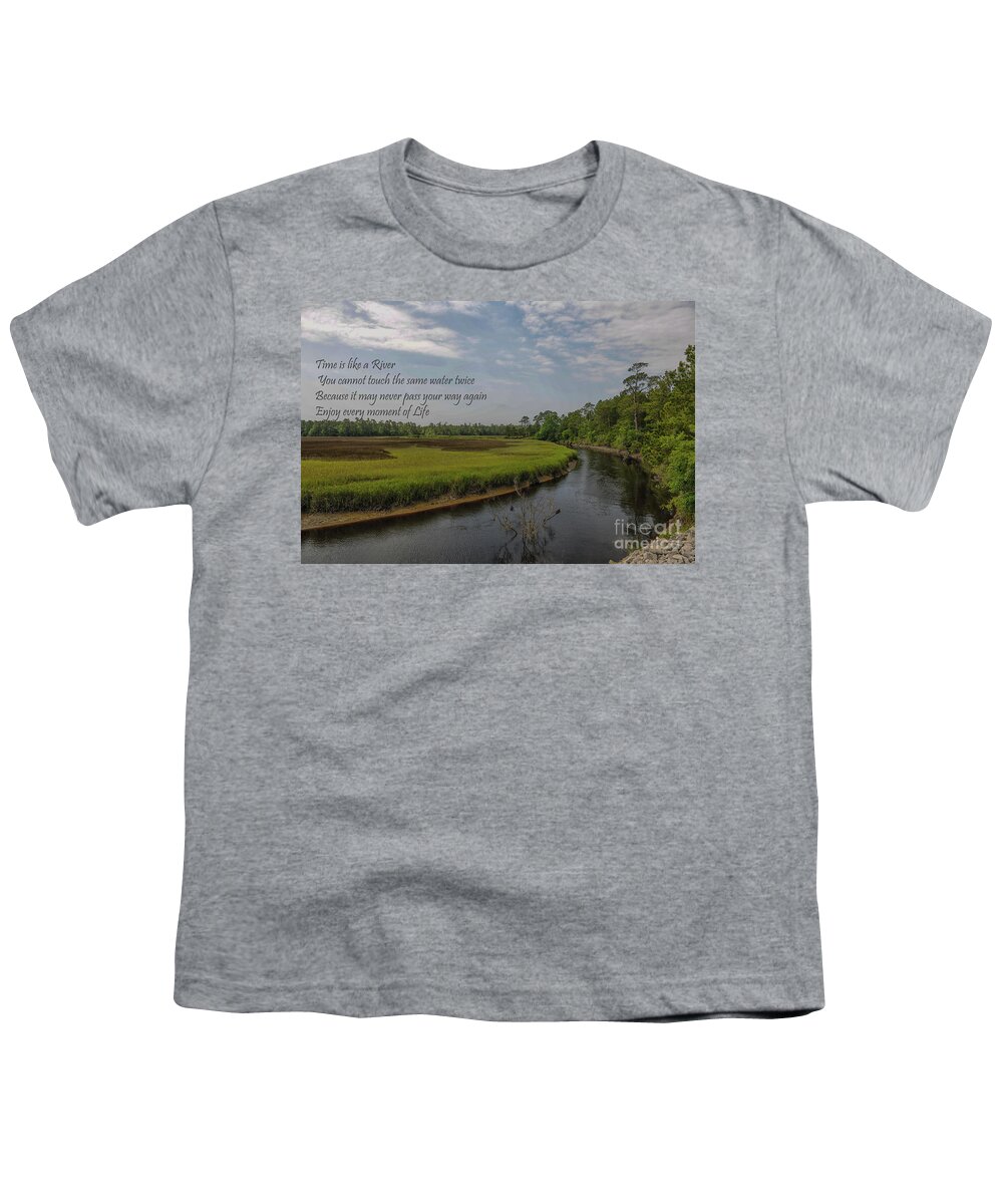 Quote Youth T-Shirt featuring the photograph Enjoy Every Moment of Life by Dale Powell