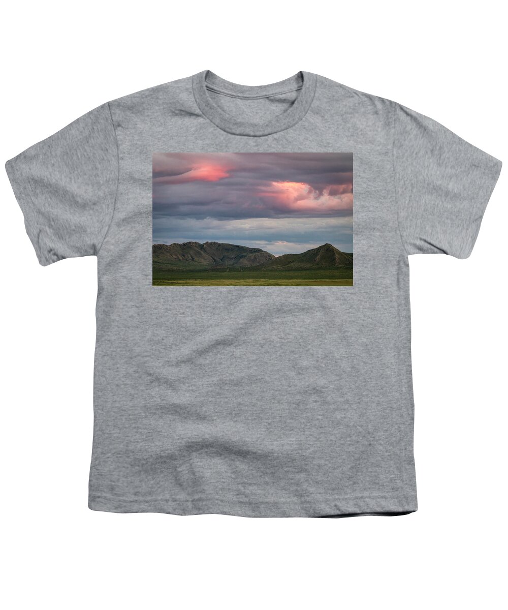 Landscape Youth T-Shirt featuring the photograph Glow in clouds by Hitendra SINKAR