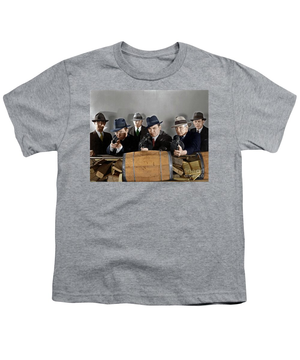 1930s Youth T-Shirt featuring the photograph Gangsters by Granger