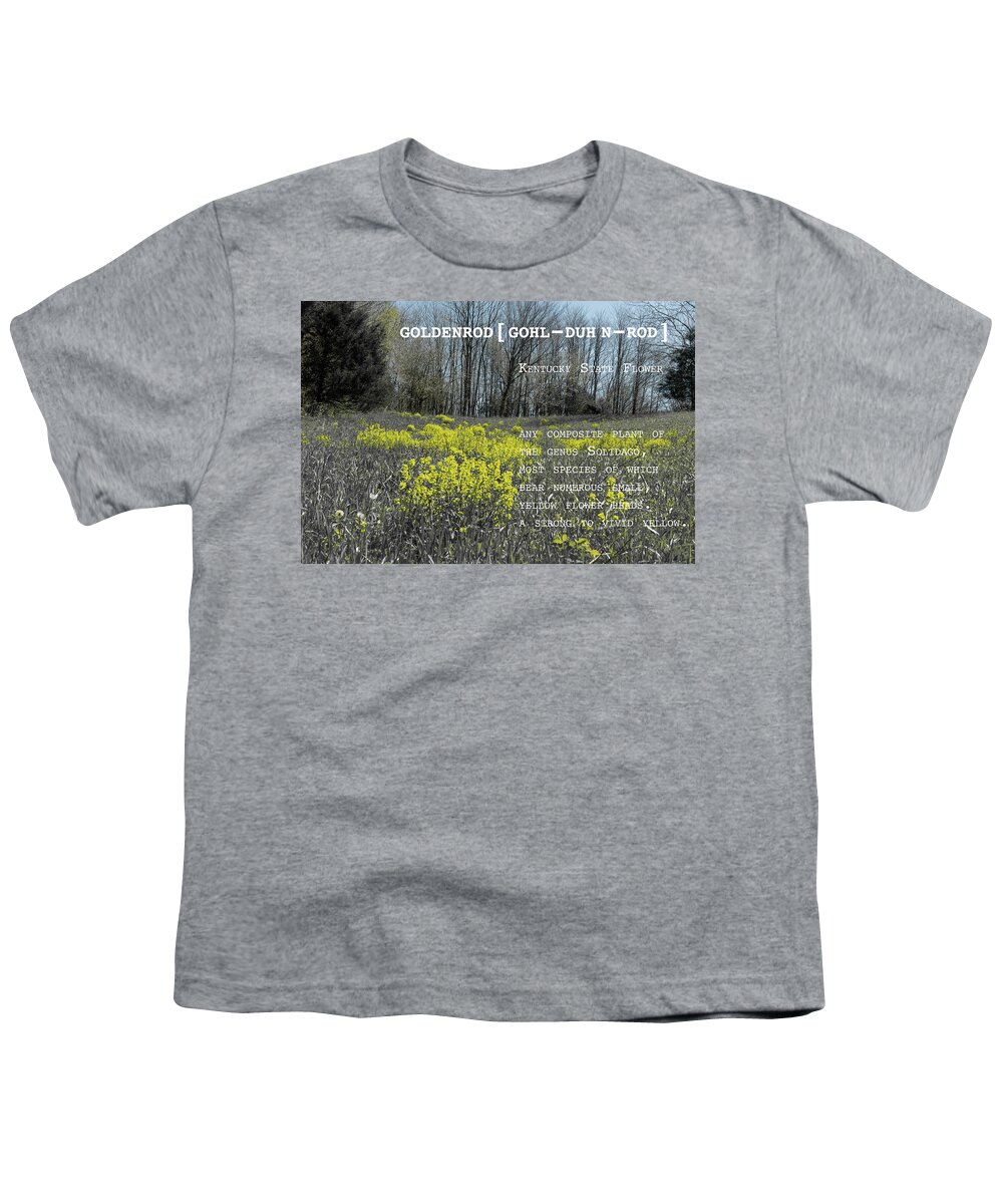Sharon Popek Youth T-Shirt featuring the photograph Goldenrod by Definition Kentucky by Sharon Popek