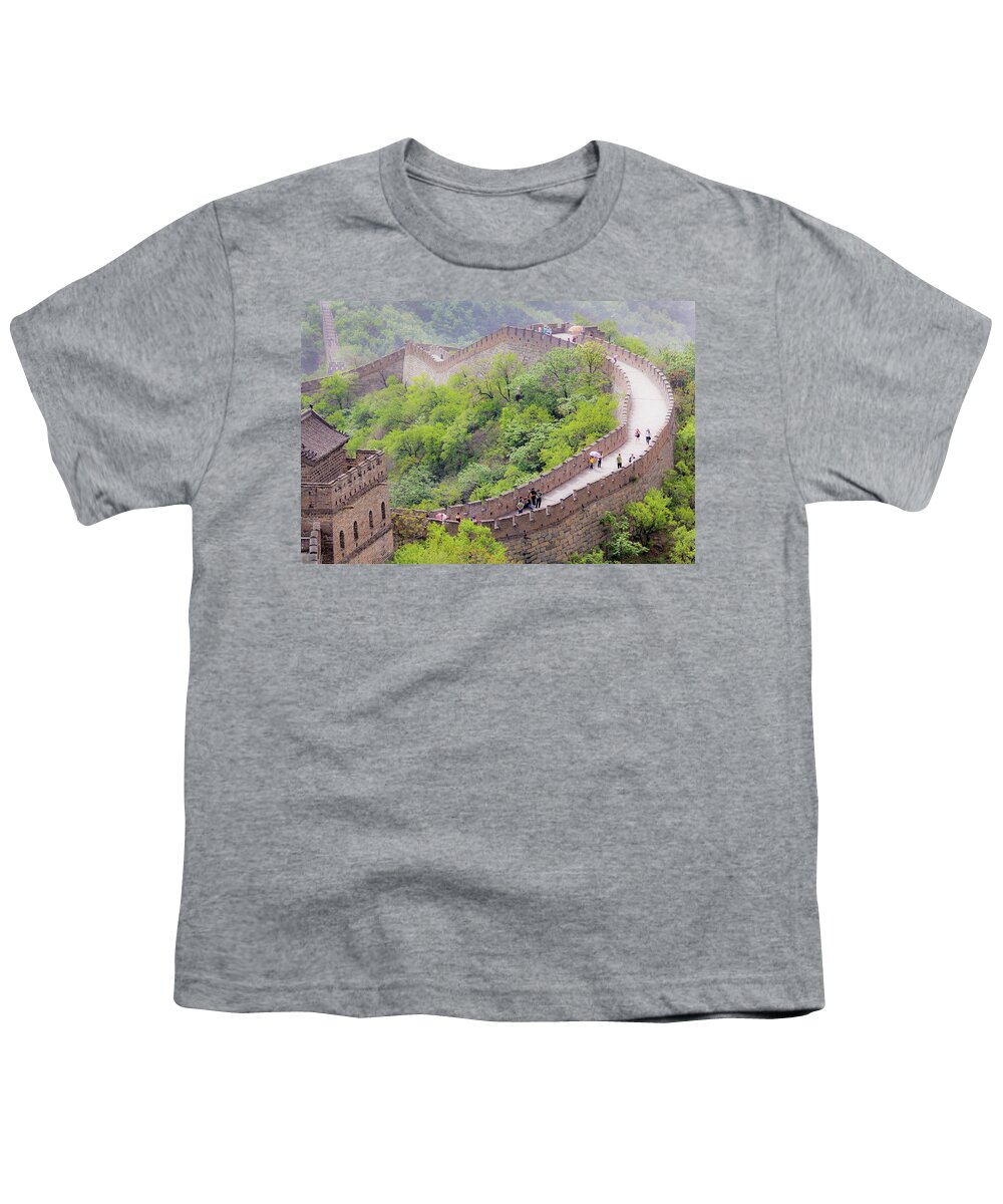 Beijing Youth T-Shirt featuring the photograph Great Wall at Badaling by Marla Craven