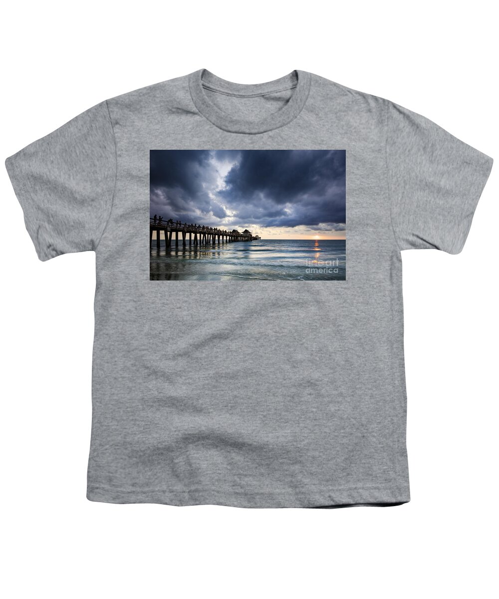 Naples Youth T-Shirt featuring the photograph Gulf Coast Sunset by Brian Jannsen