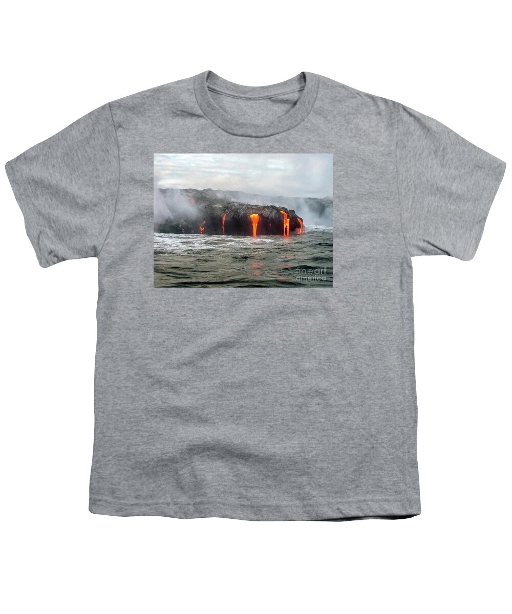 Kilauea Youth T-Shirt featuring the photograph Hawaii Volcanoes National Park by Benny Marty