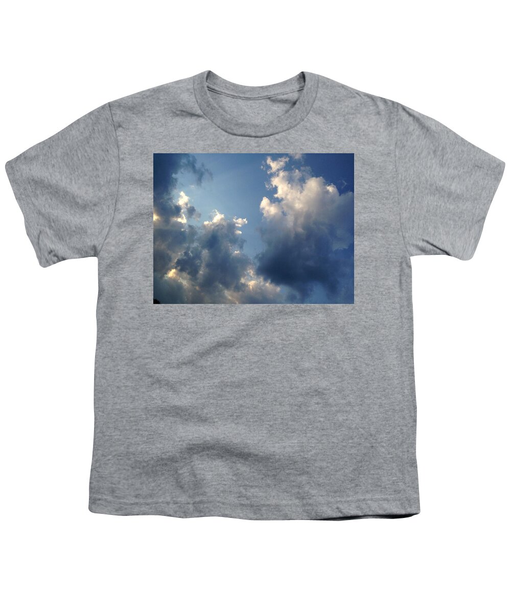 Sky Youth T-Shirt featuring the photograph Heavenly Clouds by Lisa Pearlman