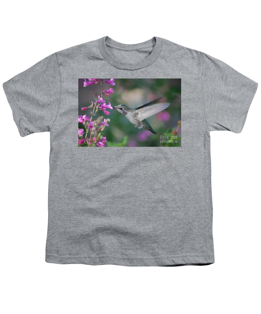 Hummingbird Youth T-Shirt featuring the photograph Hummingbird by Frank Stallone