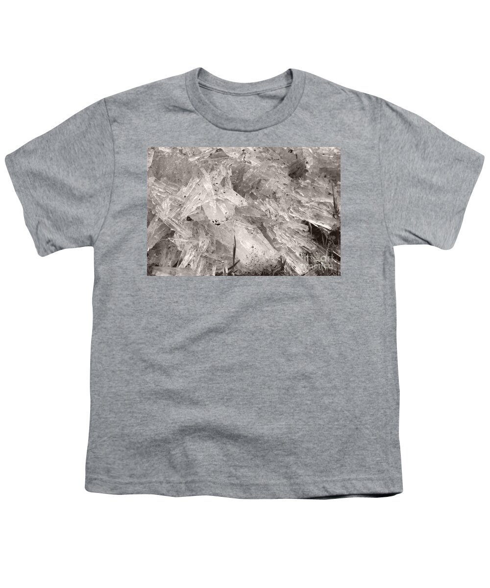  Youth T-Shirt featuring the photograph Ice Crystals by Heather Kirk