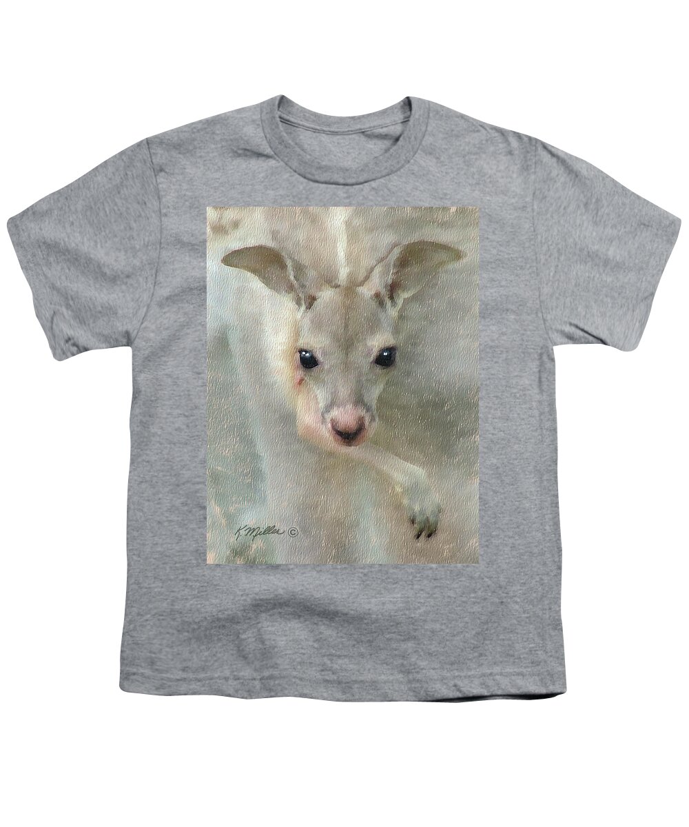 Joey Youth T-Shirt featuring the pastel Joey by Kathie Miller