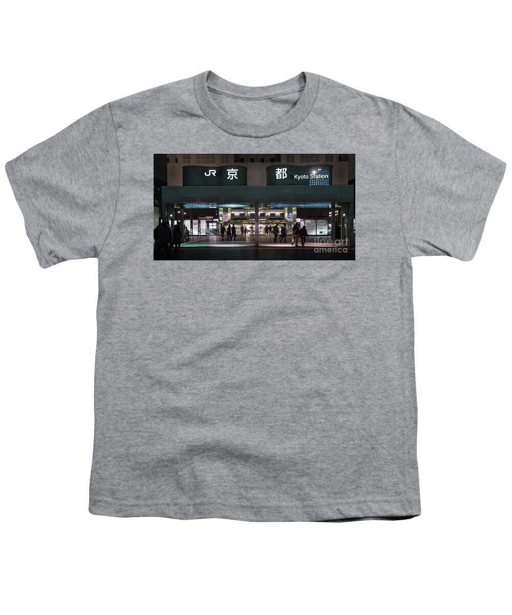 Escalator Youth T-Shirt featuring the photograph Kyoto Train Station, Japan by Perry Rodriguez