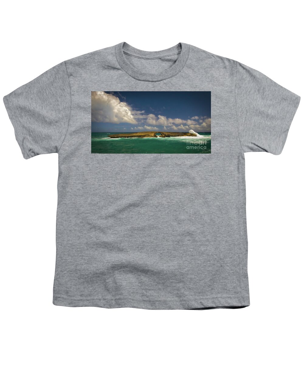 Laie Point Youth T-Shirt featuring the photograph Laie Point by Mitch Shindelbower