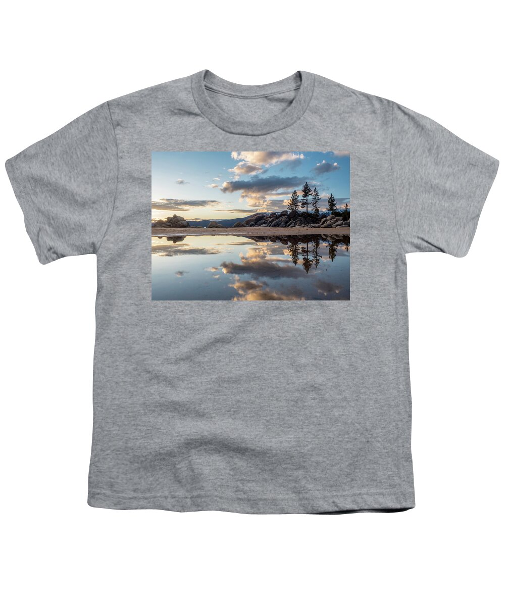 Usa Youth T-Shirt featuring the photograph Lake Tahoe Mirror by Martin Gollery