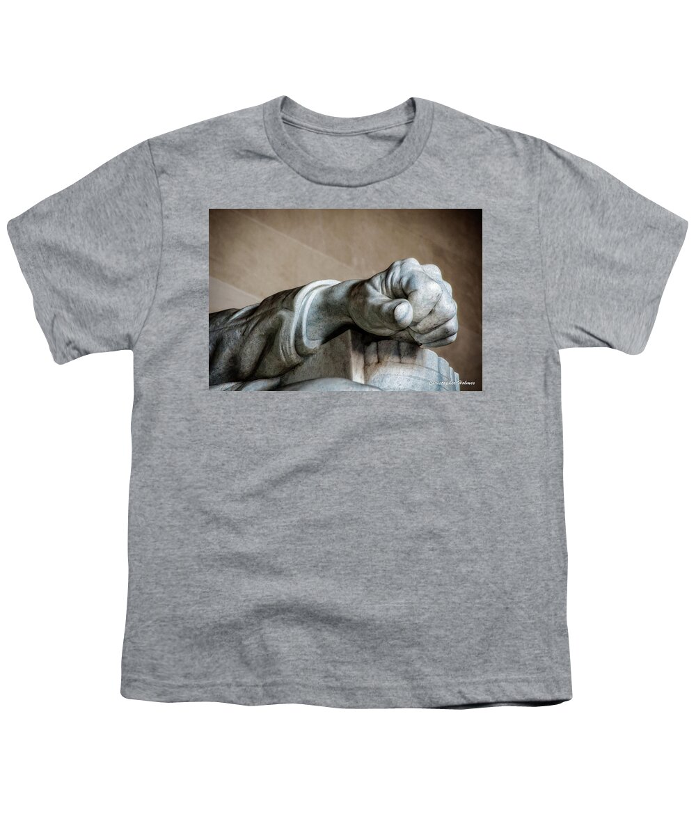 Hand Youth T-Shirt featuring the photograph Lincoln's Left Hand by Christopher Holmes