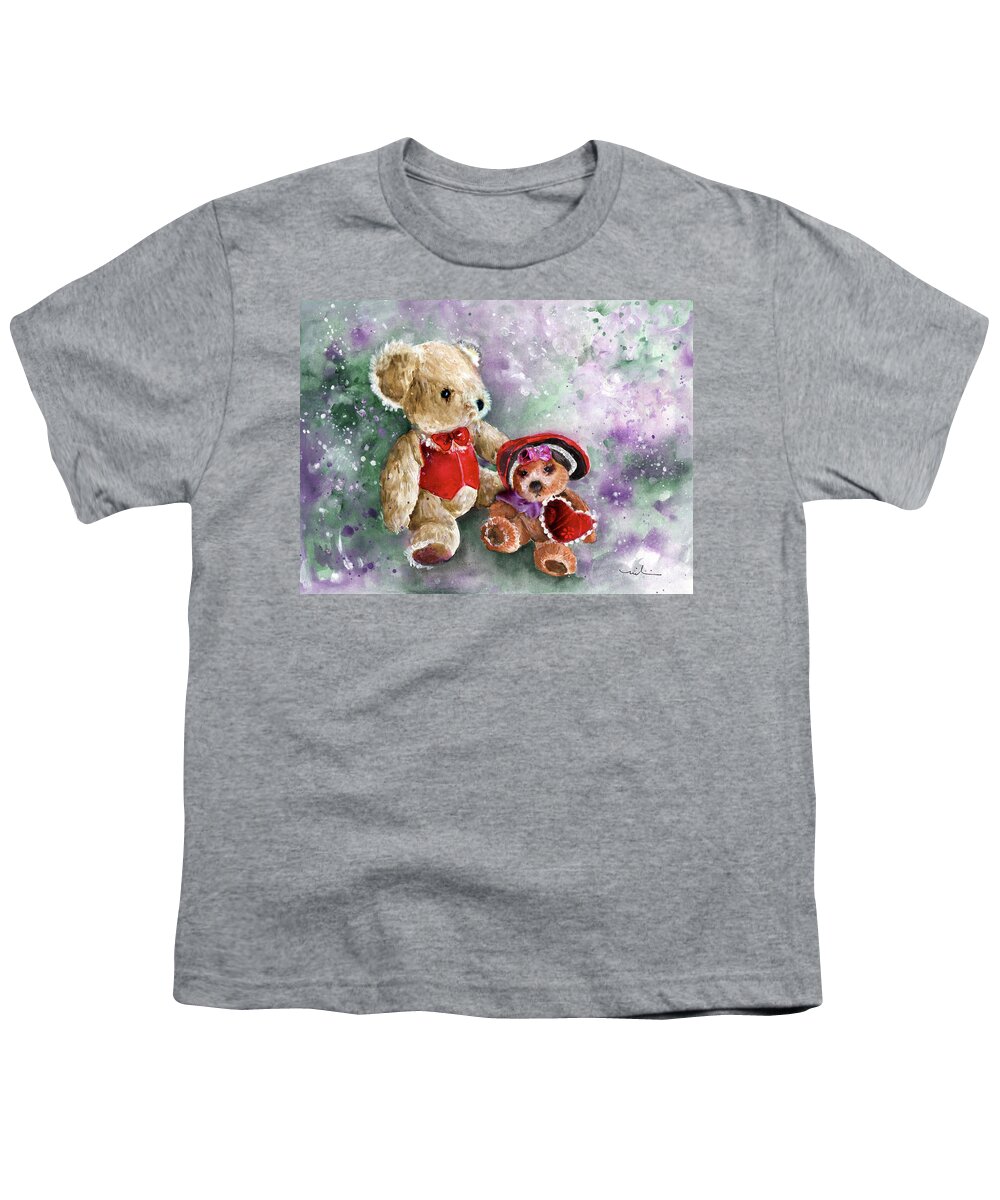 Truffle Mcfurry Youth T-Shirt featuring the painting Lord Albert And Duchess Alba by Miki De Goodaboom