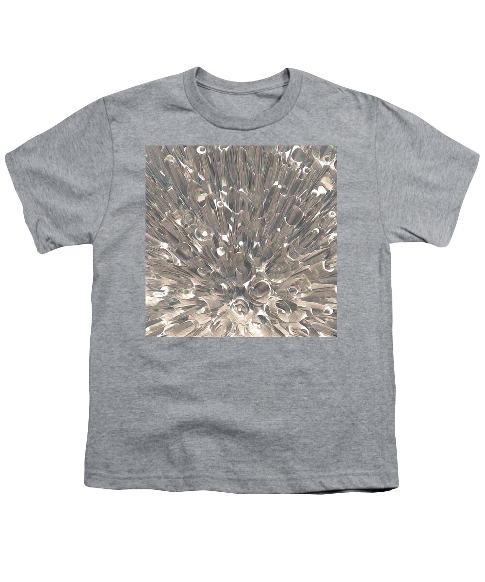 Macro Youth T-Shirt featuring the digital art Macro Fractal Abstract by Phil Perkins