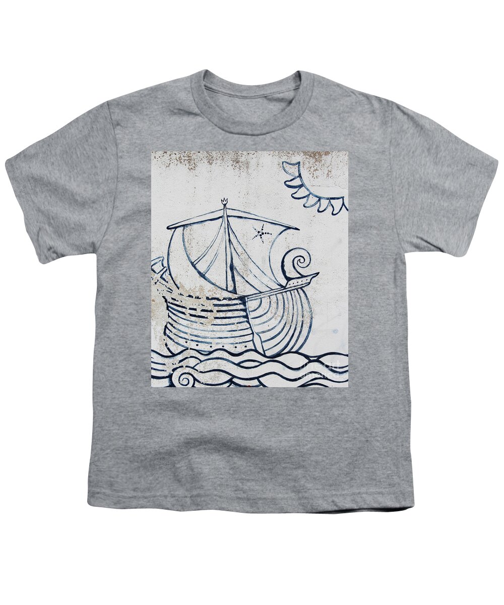 Mural Youth T-Shirt featuring the photograph Maritime Mural by Eddie Barron