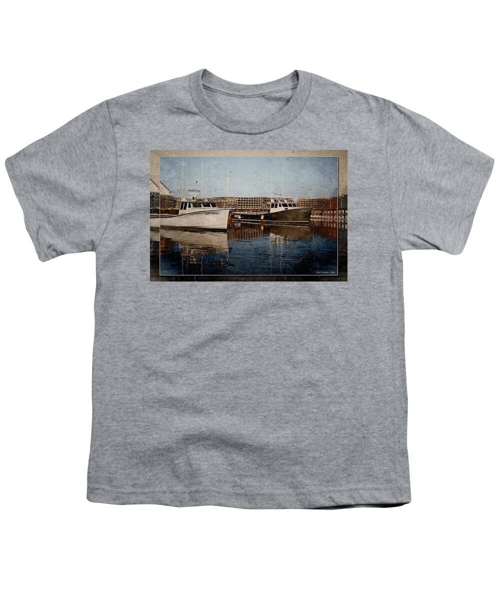 Fishing Youth T-Shirt featuring the photograph Milligan's Wharf by WB Johnston