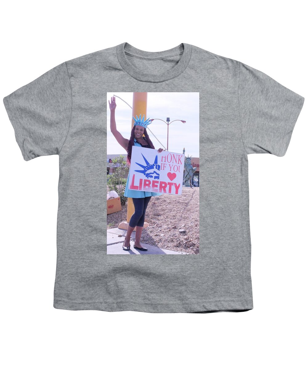  Youth T-Shirt featuring the photograph Miss Liberty by Carl Wilkerson